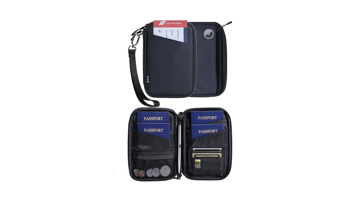 Lagre Family Passport Holder For Black Passpo...