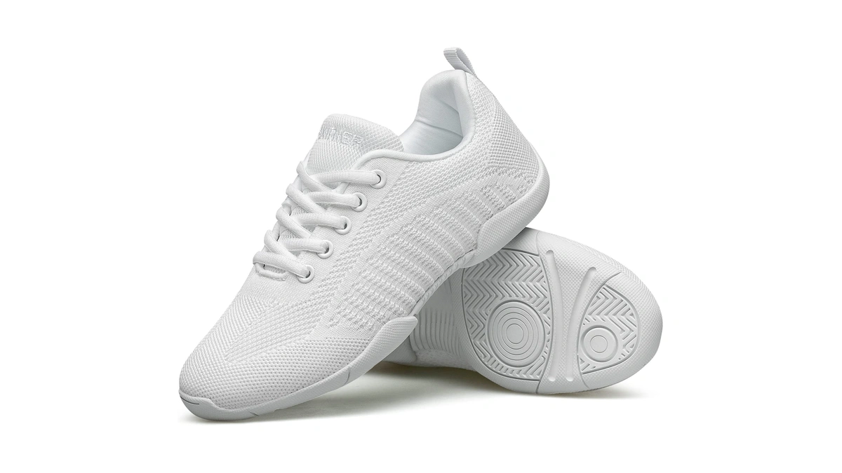 Baxinier Girls White Cheerleading Shoes - White 3 Big Kid