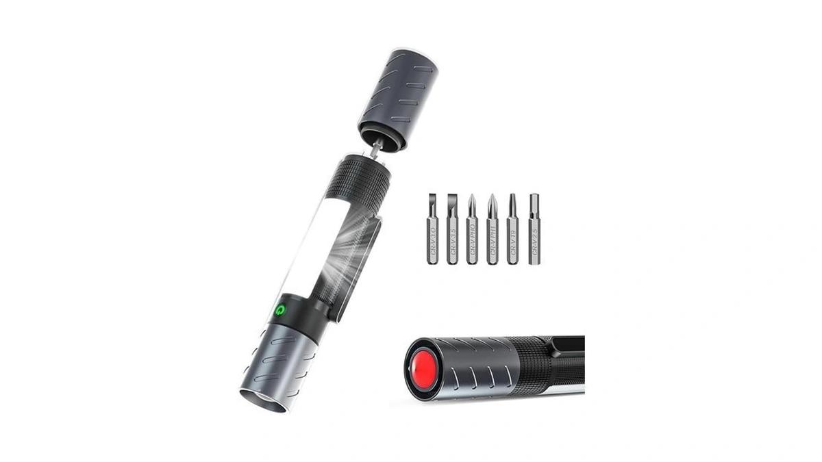 Rechargeable Car Flashlight,car Flashlight Emergency Kit Includes Window Breaker, Screwdriver,