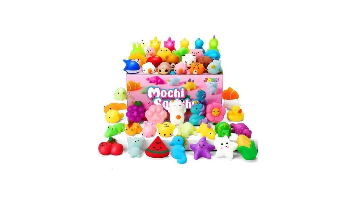 Joyin Mochi Squishy Toys Set, Random 25 Pack Mini Squishy