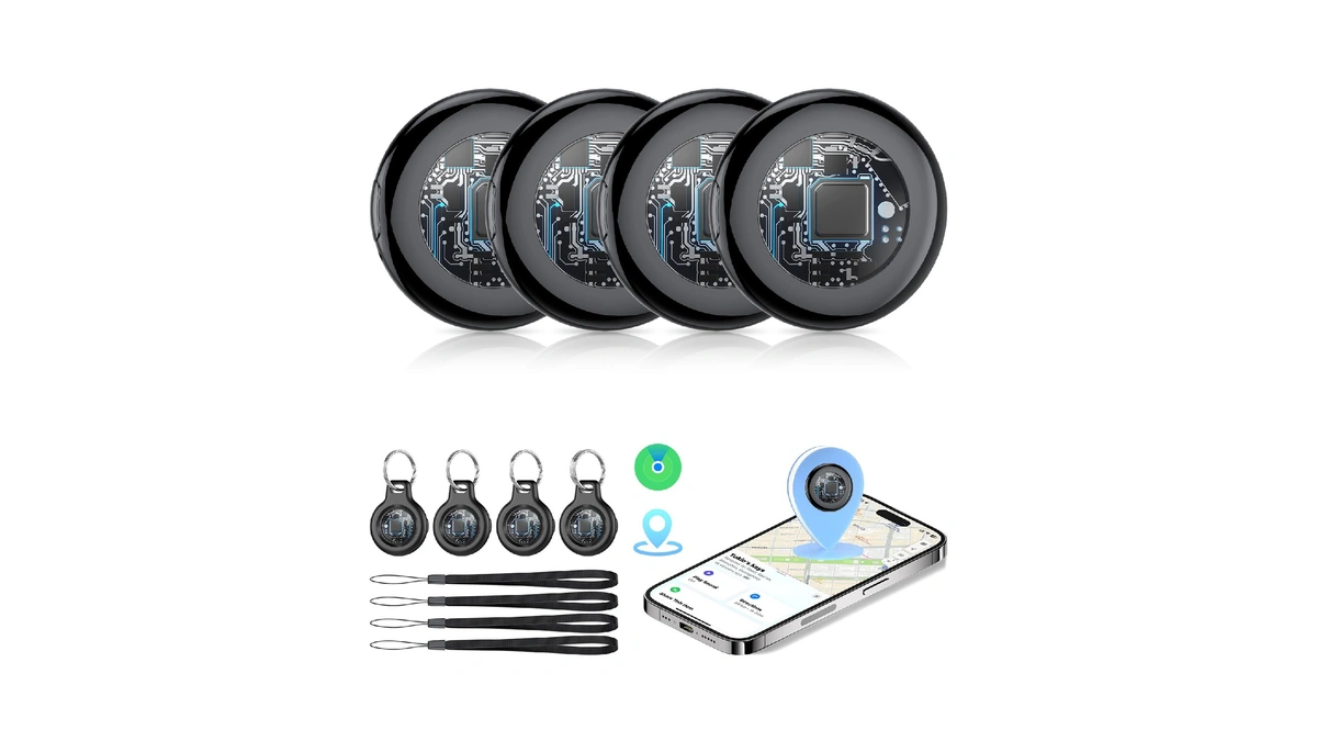 Tukio Air Tracker Tags-4 Pack (ios Only), [apple Mfi Certified]