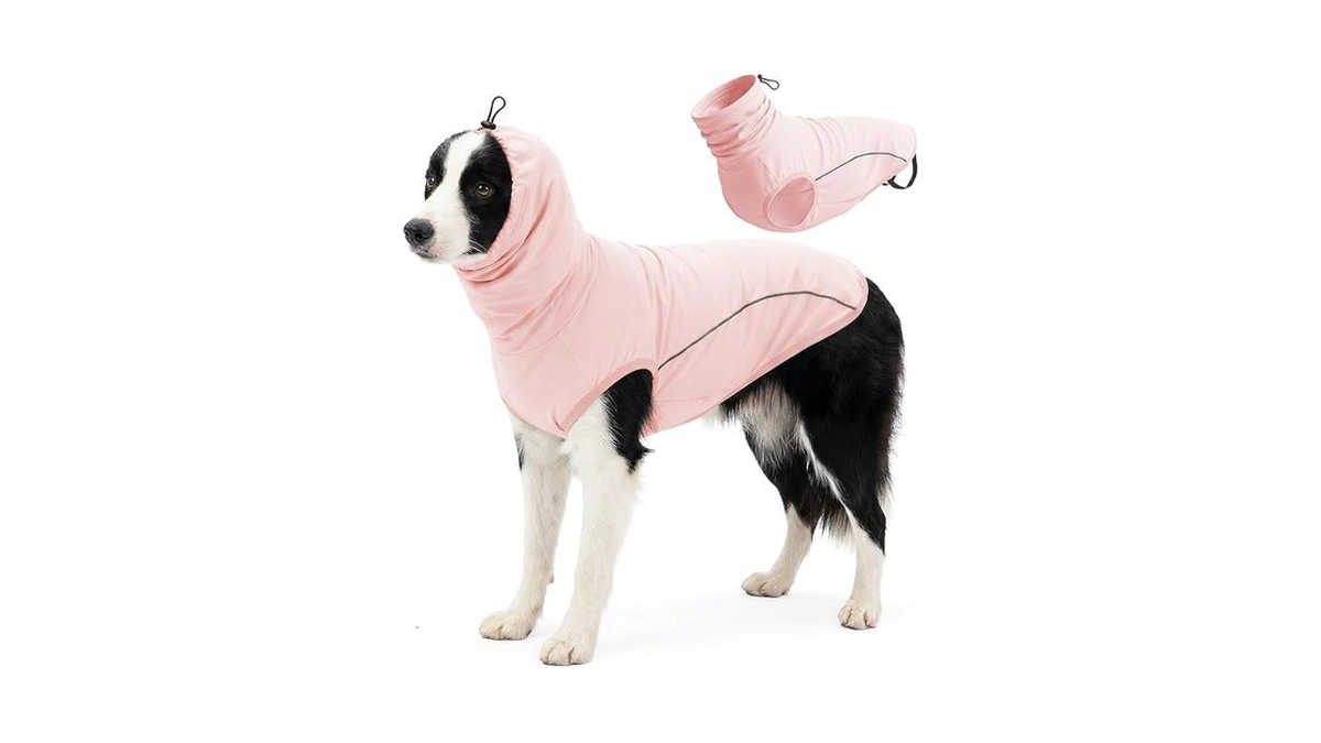 Qbleev Dog Cooling Vest, Breathable Sun Protection Cooling Turtleneck Shirt