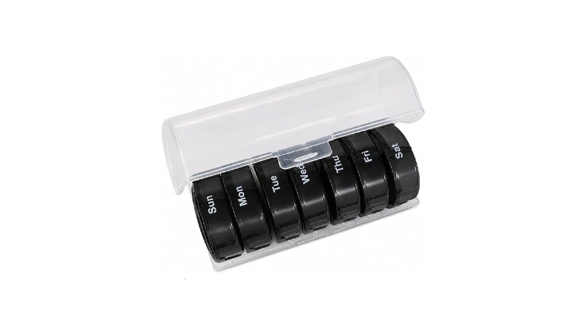 Day Pill Organizer Compartments Morning Night...