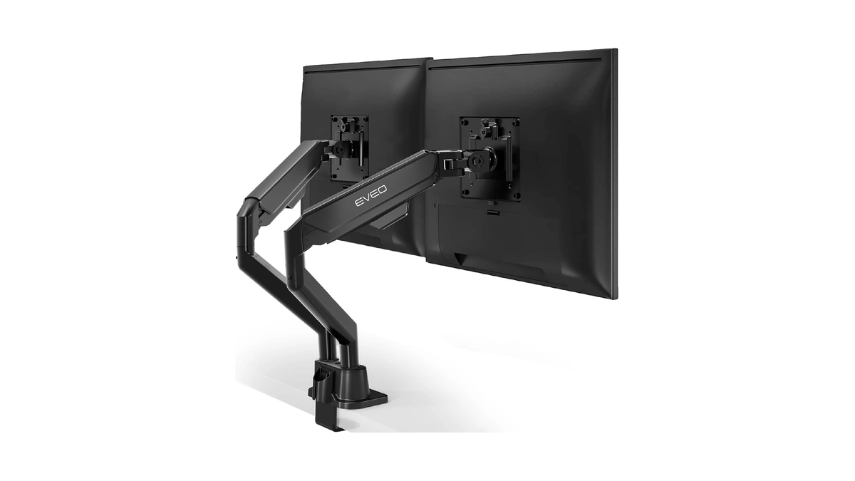 Eveo Premium Dual Monitor Mount 14"-32” Dual Monitor Arm Vesa