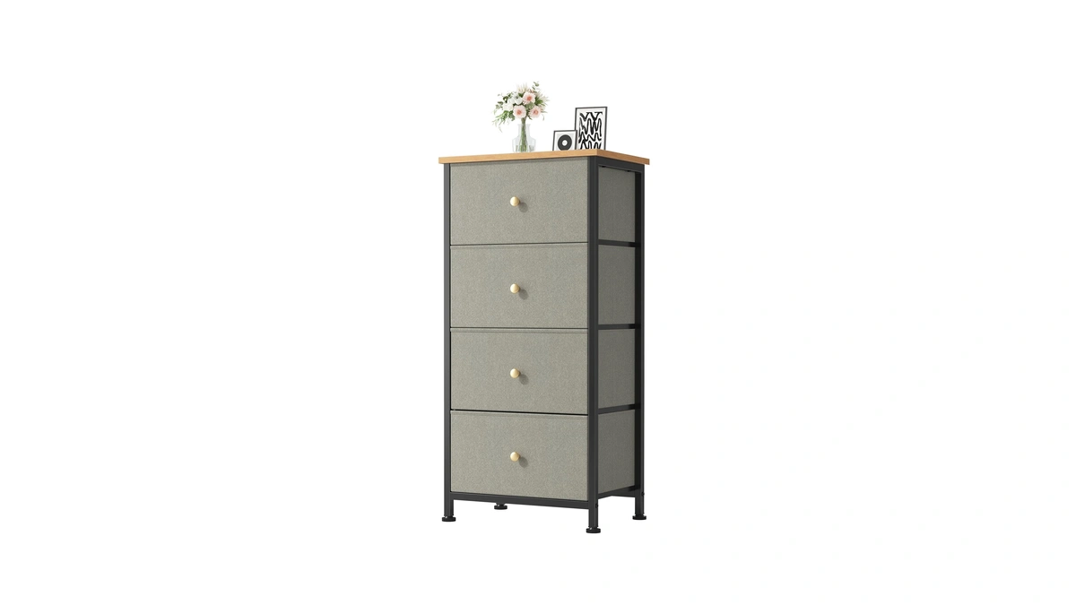 Dumos Night Stand With Drawers, Bedside Table For Bedroom