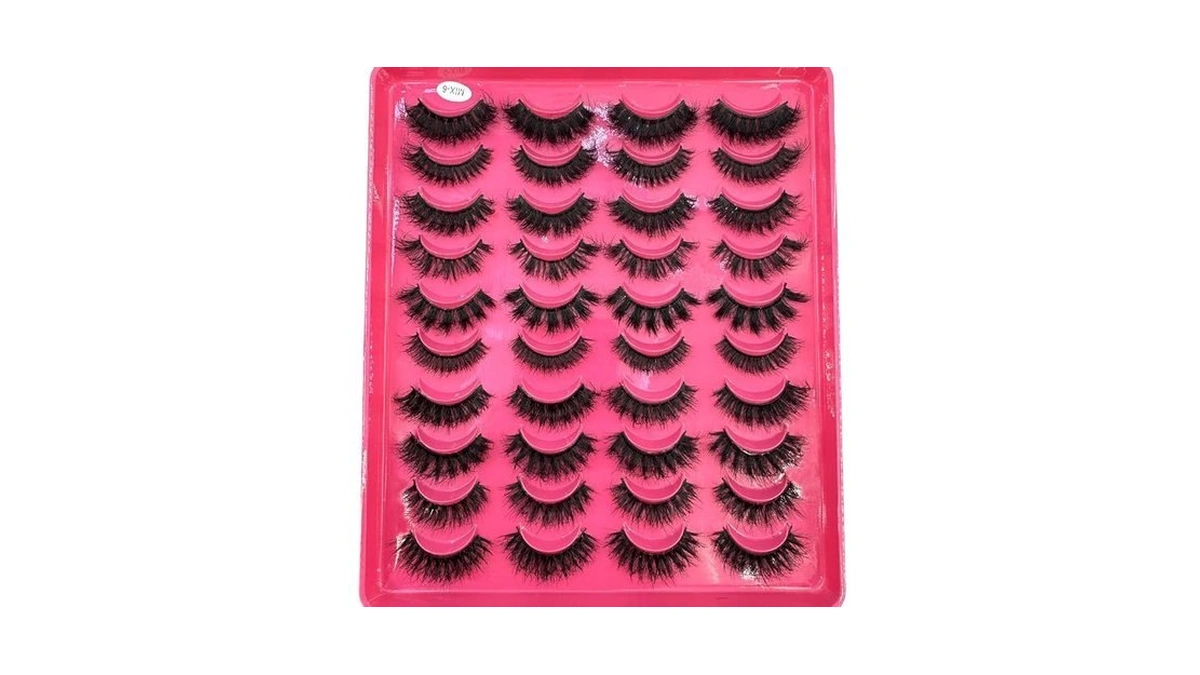 20 Pairs Faux Mink Lashes Pack Dramatic Eyelashes Thick Mixed