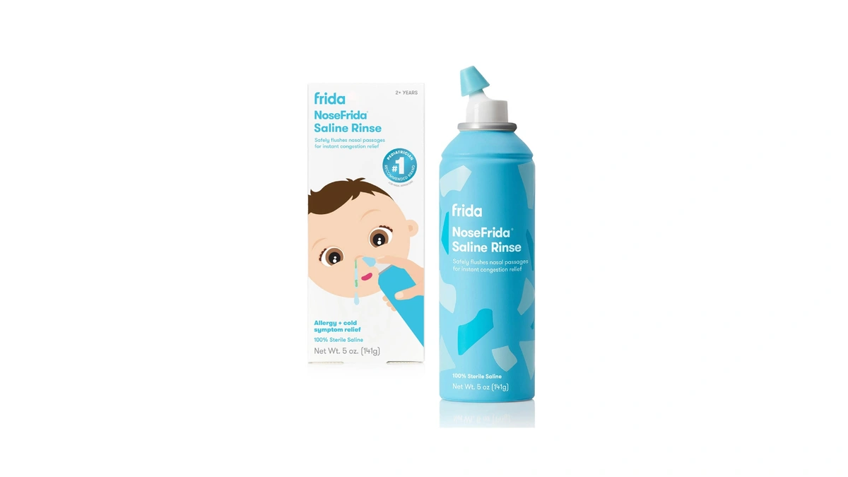 Frida Baby Saline Rinse For Toddler, Kids, Ages 2+, Saline