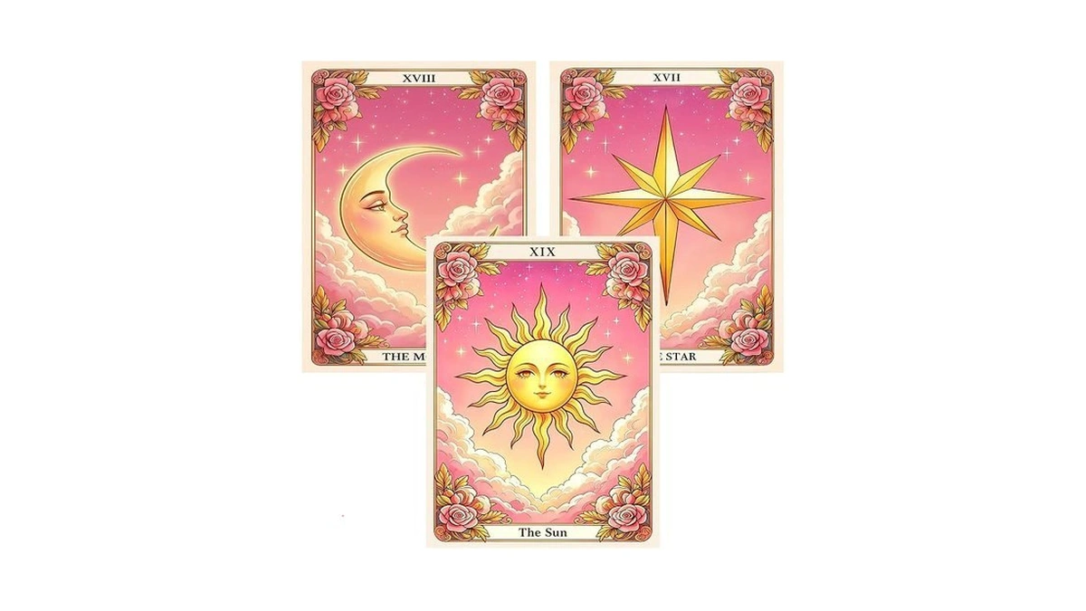 Ekuxom Tarot Diamond Art Kits For Adults-sun Moon Stars Diamond