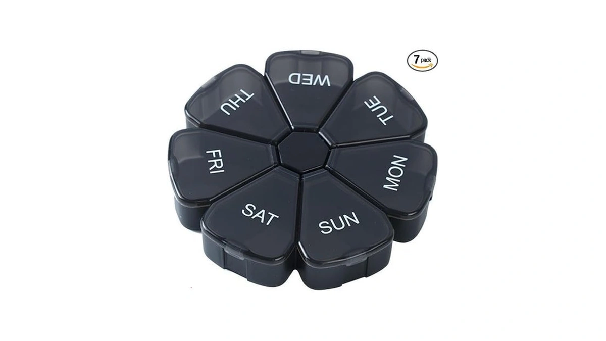 7 Day Pill Organizer 14 Compartments - Morning & Night