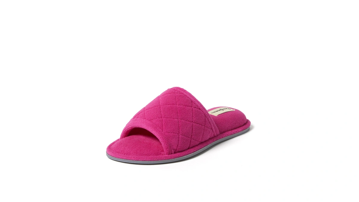 Dearfoams Women's Beatrice, Paradise Pink, S