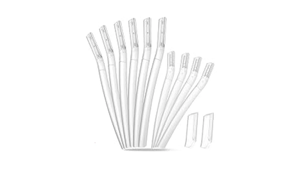 Mistfree Dermaplane Razor For Women Face, 10pcs Eyebrow Razors, Dermaplaning