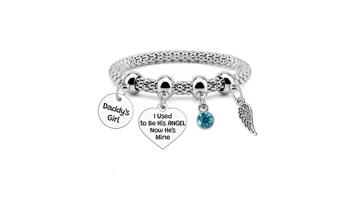Gevody Dad Memorial Gift For Daughter Bracelet Sympathy Gifts For