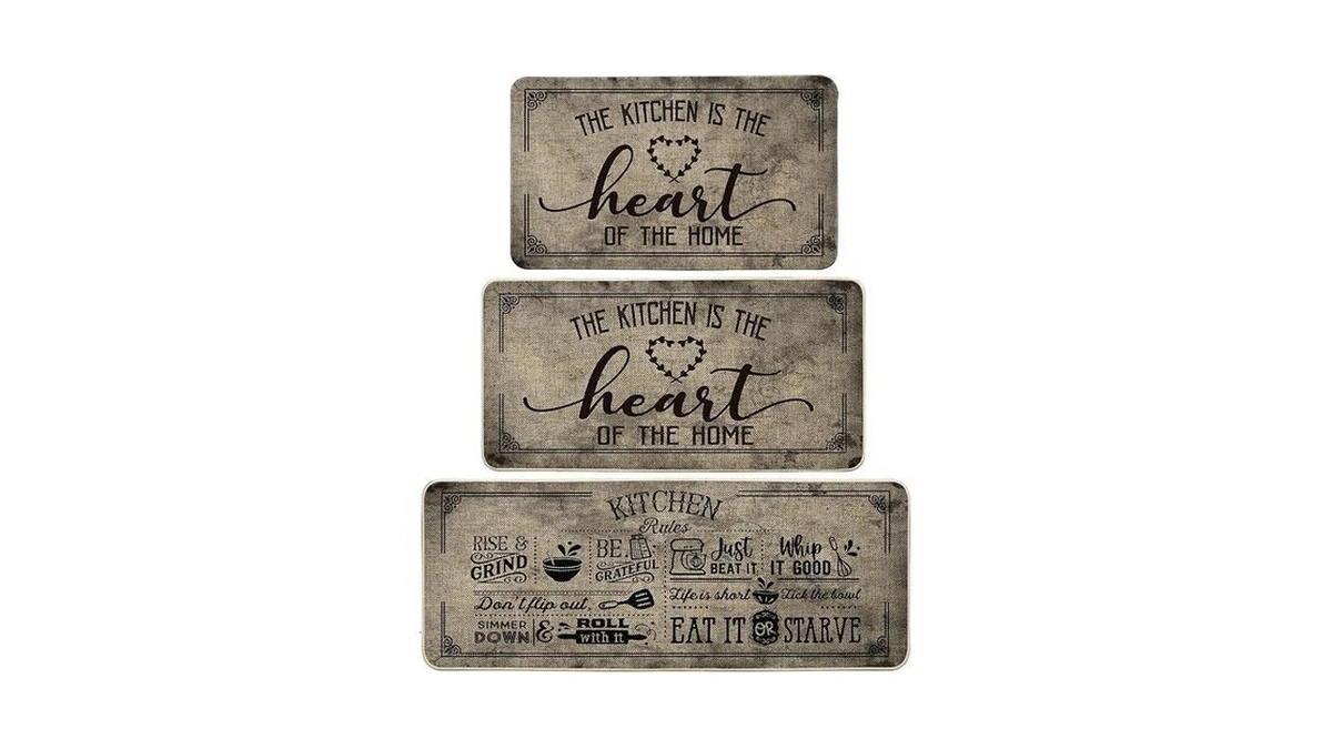 Artoid Mode Kitchen Quotes Kitchen Mats Set Of 3, Seasonal