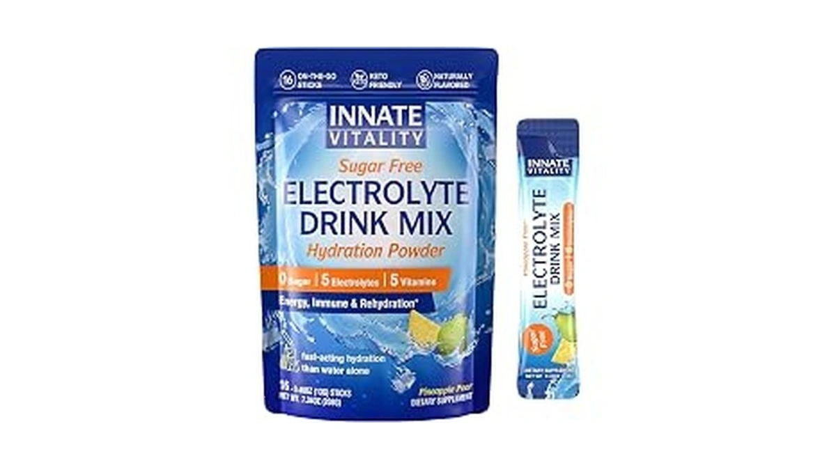 Innate Vitality Electrolytes Powder Packets, No Sugar, 5 Keto Electrolytes