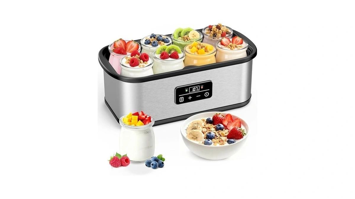 Yogurt Maker With 1-48h Time & 68-127β Temperature Control, Yogurt