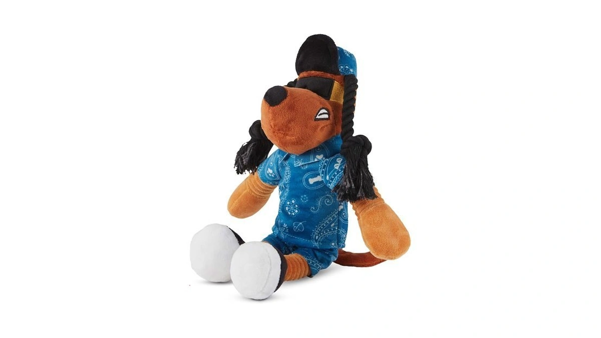 Snoop Doggie Dogs Plush Squeaky Dog Toyβ Soft Interactive Chew