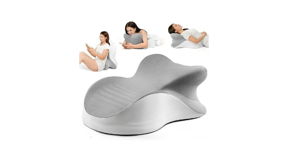 Yruisofut Memory Foam Ergonomic Wedge Pillow, Reading Pillow For Bed,