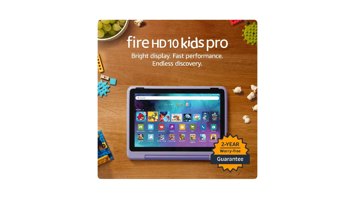 Amazon Fire Hd 10 Kids Pro Tablet, Ages 6-12. Bright