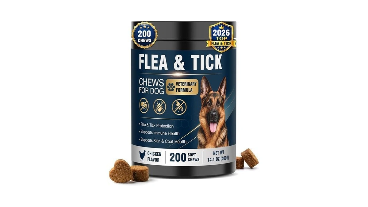 200 Soft Chews Flea And Tick Protection For Dogs Chewable-natural