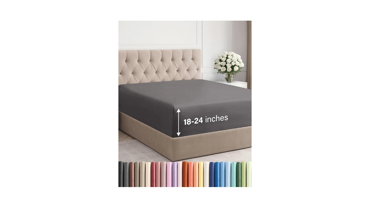 Extra Deep Queen Fitted Sheet - Single Fitted Sheet Only