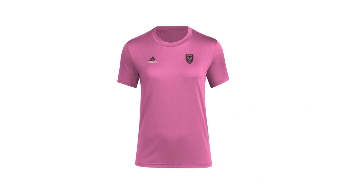 Adidas Women's Inter Miami Cf Local Stoic Short Sleeve Pre-game