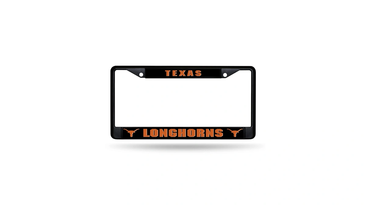 Rico Industries Ncaa Texas Longhorns Black Chrome Frame With Plastic
