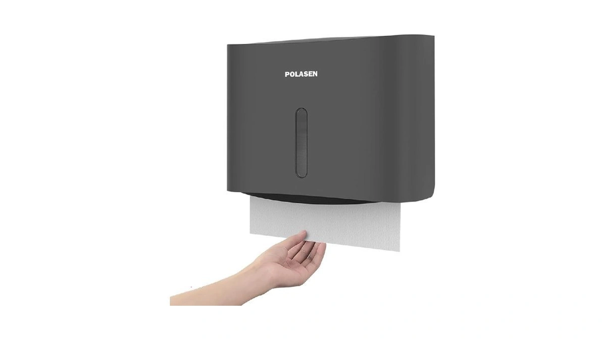 Paper Towel Dispenser Wall Mount,gray Commercial Paper Towels Holder Dispensing