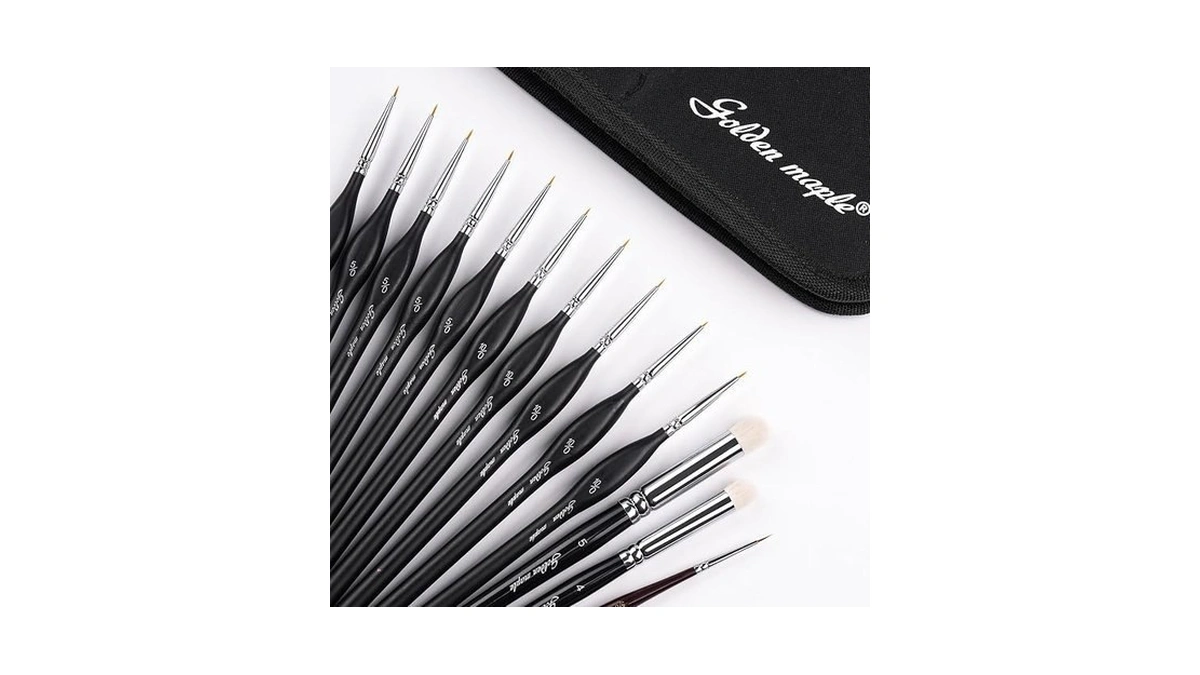 Detailing Brush Set - Golden Maple 13pcs Miniature Paint Brushes