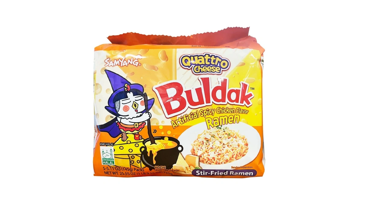 Samyang Quattro Cheese Flavor Buldak Ramen Pack Of 5