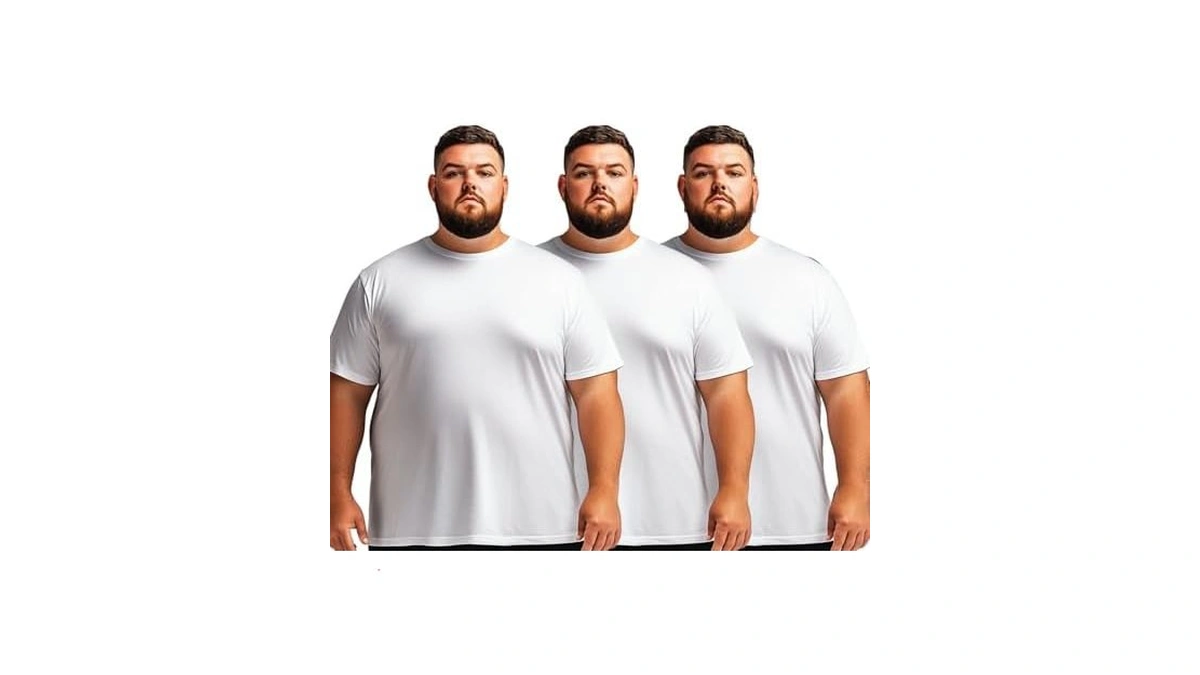 Menβs Big And Tall Shirts 100% Cotton Casual Tee Ultra