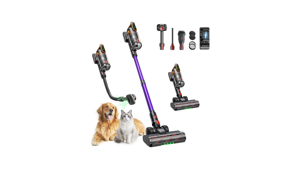 Cordless Vacuum Cleaner 55kpa 650w 70mins Stick Vacuum Cleaners For