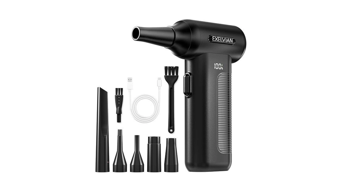 Compressed Air Duster Electric : 150000rpm 10000mah Led 6-gear Adjustable