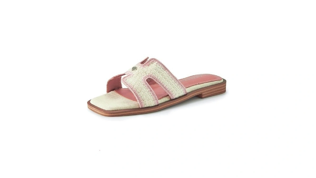 Zrnap Rshe Women's Crochet Flat Sandals Comfortable Casual Open Toe