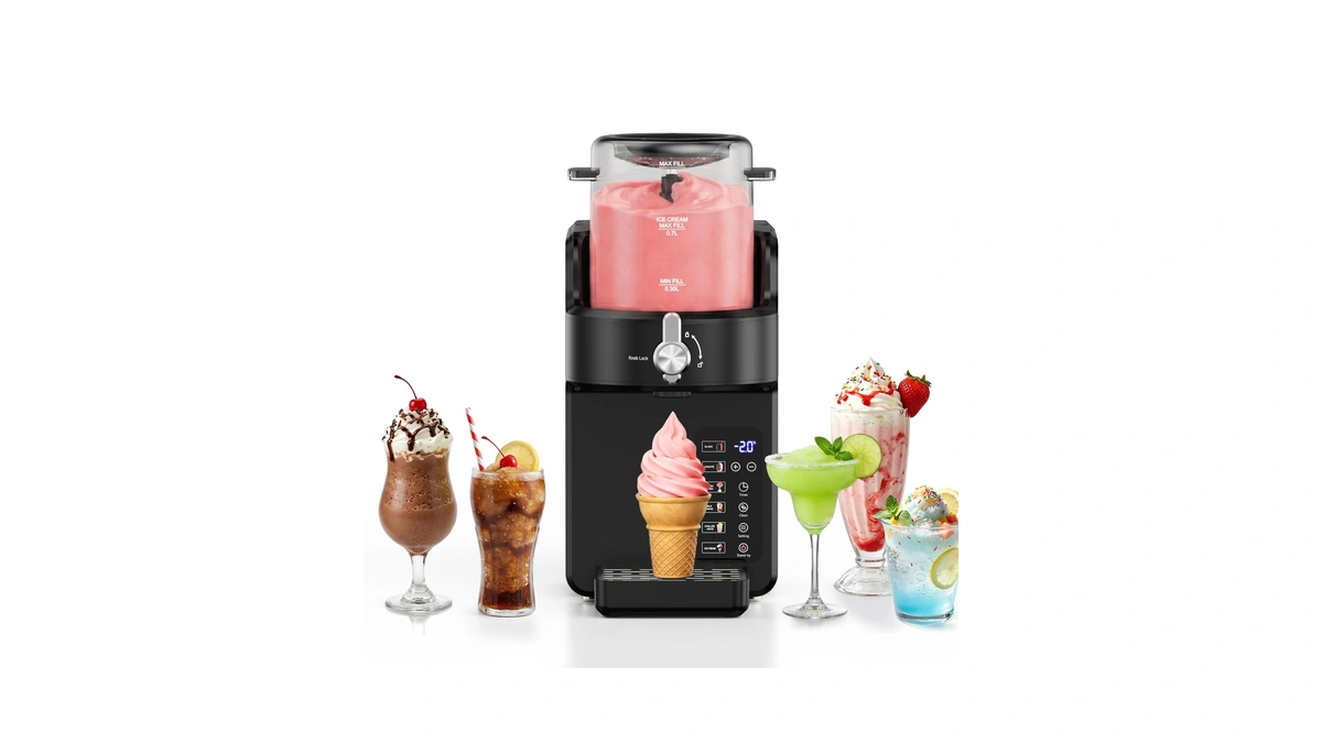 Yoimoimo 2-in-1 Slushie Machine & Soft Serve Ice Cream Maker