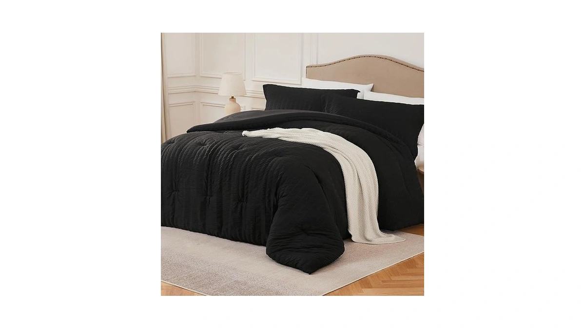 Quataly Twin Comforter Set Seersucker Lightweight Bed Set For All