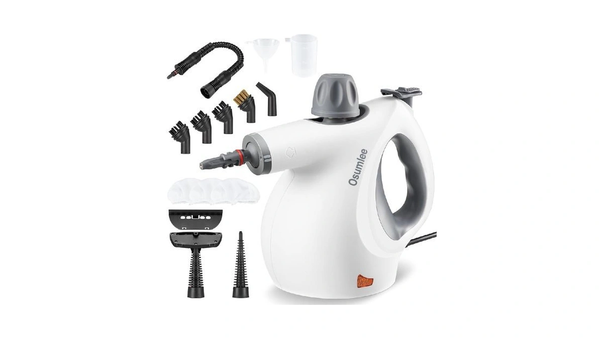 Osumlee Pressurized Handheld Steam Cleaner With 14 Pcs Accessories 15.2oz