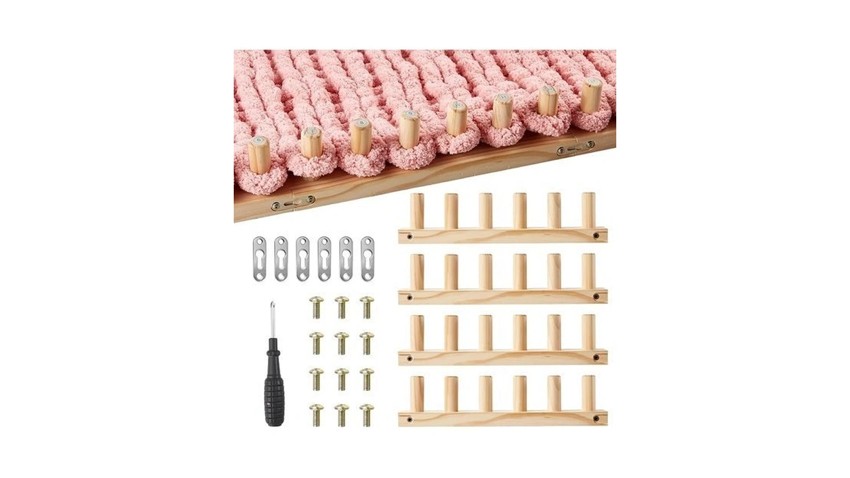 Chunky Blanket Knitting Loom - Beginner Friendly Quick Weave Looms