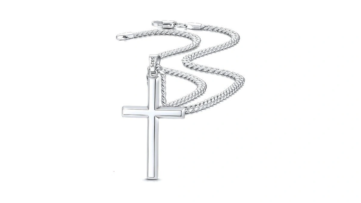 Fasongo 925 Sterling Silver Or 18k Plated Gold Cross Necklace