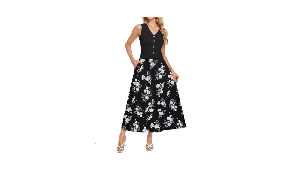 Molerani Women Summer Mai Dress Casual Sleeve...
