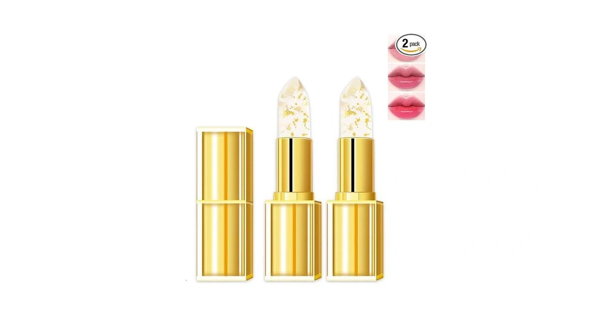 Domality 2pcs Transferproof Color Changing Lipstick, Ph Activated Tint Balm,