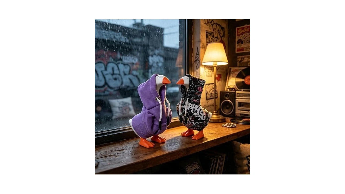 Yuboo 2-pack Desk Goose Outfit For 7-inch Desktop Goose Statue,