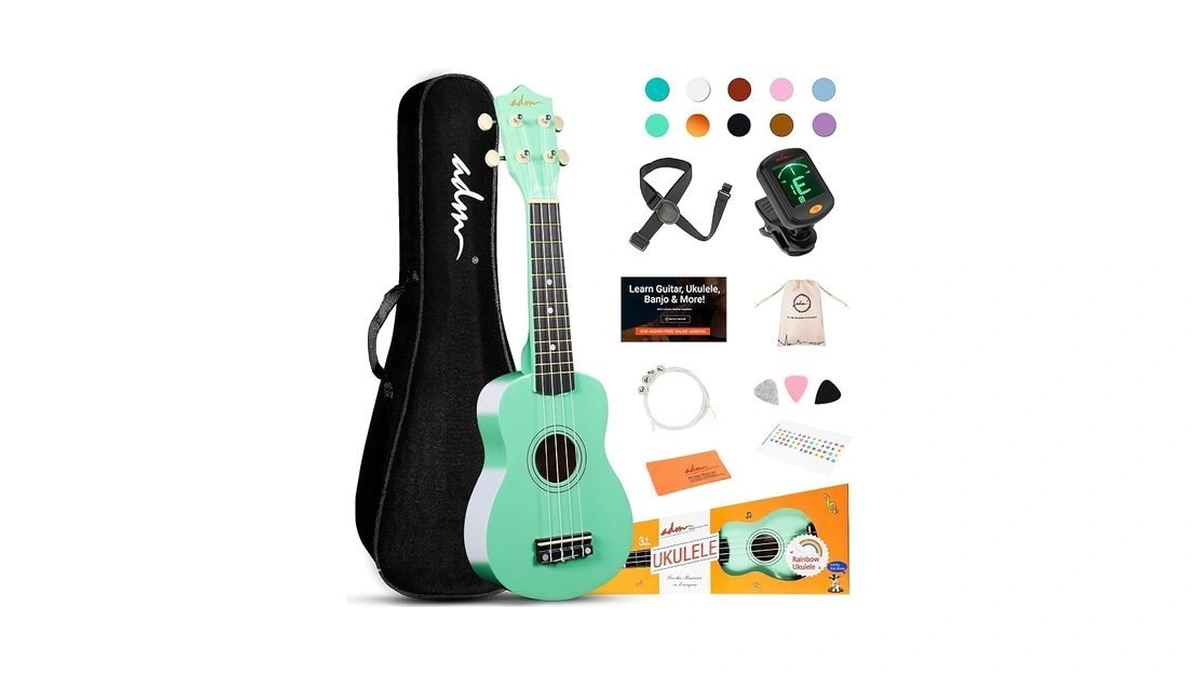 Adm Ukulele For Beginners Hawaiian Wood Ukelele Kit For Kids
