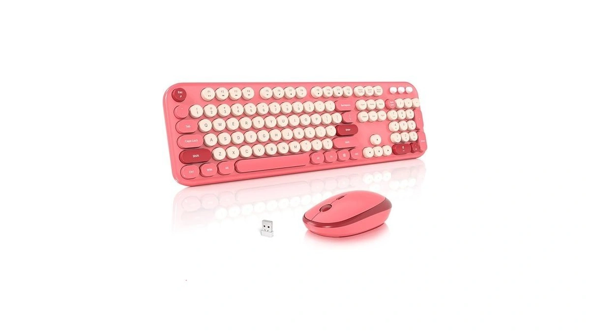 Mofii Wireless Keyboard And Mouse Combo, Cute Keyboard Full Size
