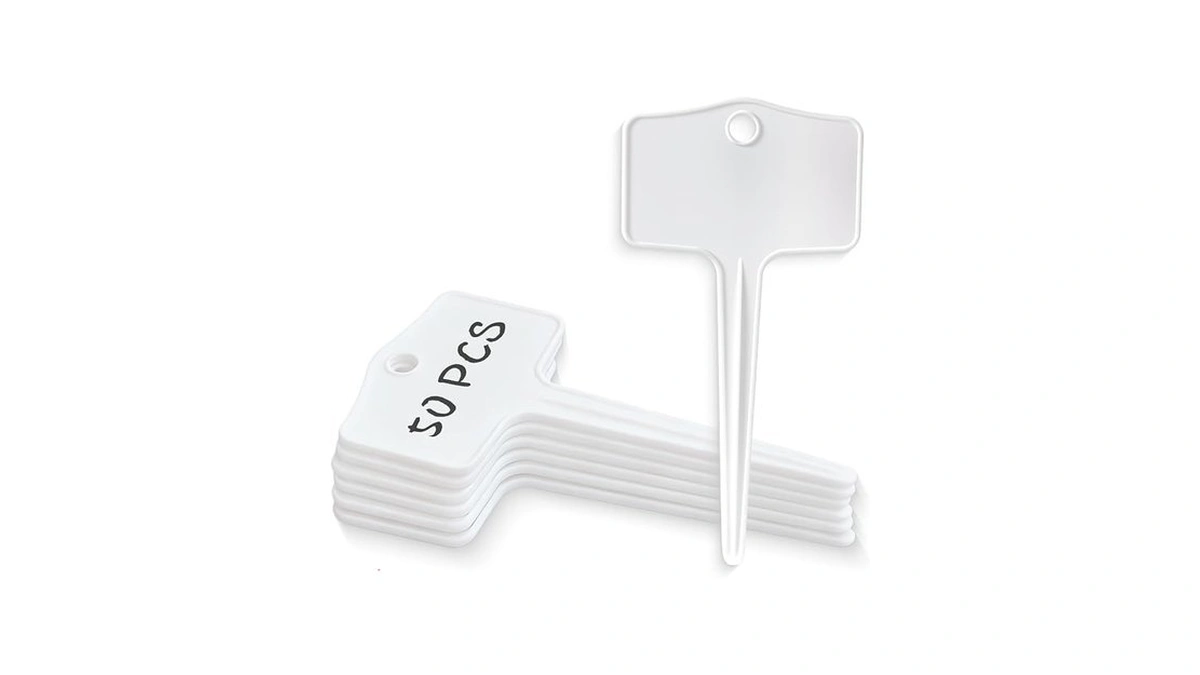 50pcs Plastic Plant T-type Labels Garden Stake Markers Waterproof Plant