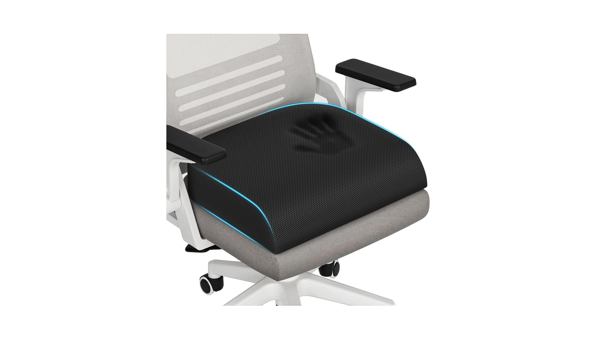 Tranquilrelax Memory Foam Seat Cushion For Office Chair, 3-inch, Black
