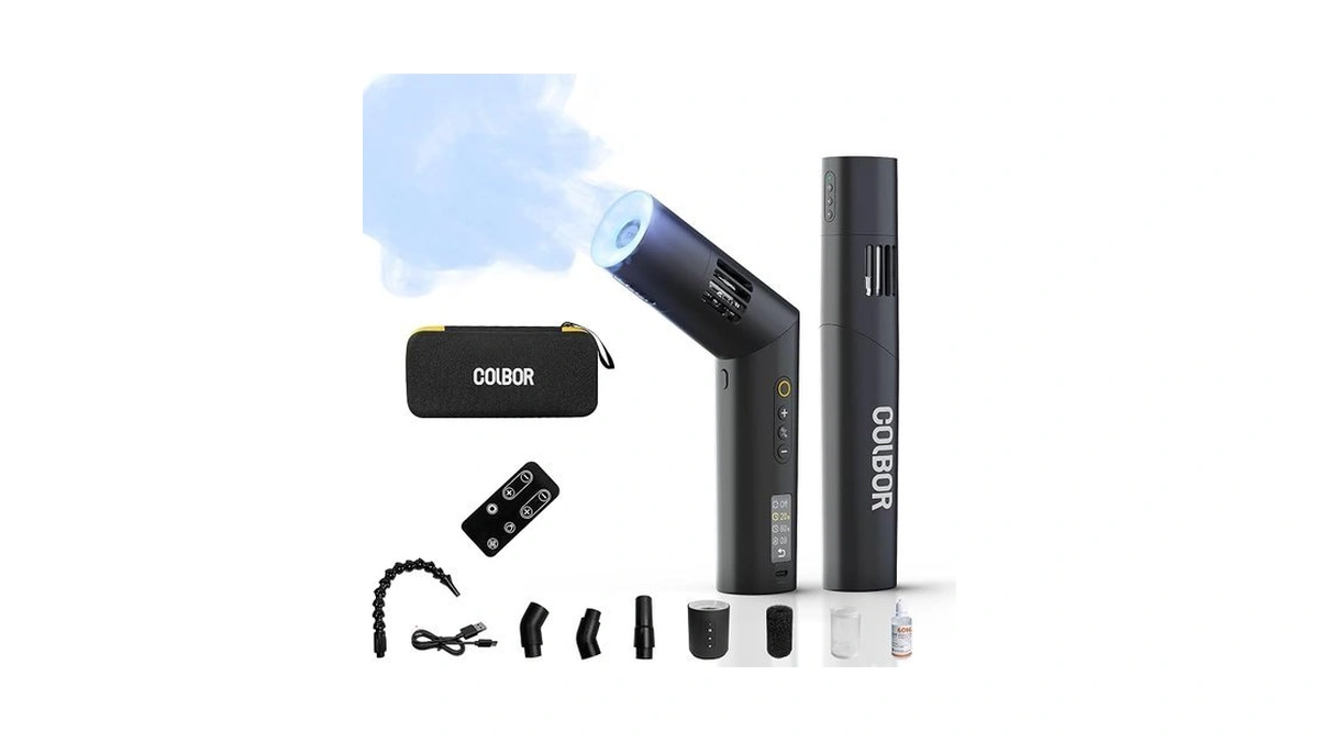 Cf5 Portable Fog Machine, 40w Handheld Smoke Machine With Rgb