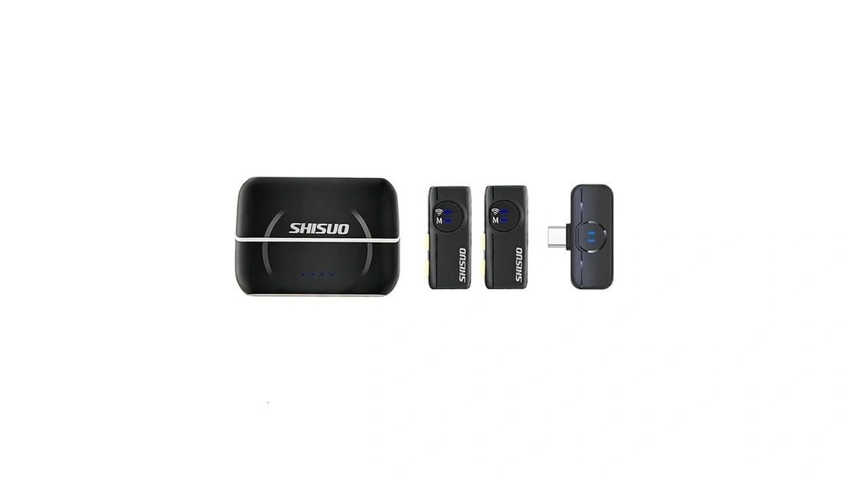 Etwre Microfonos Inalambricos Professional Mini Microphone, Wireless Lavalier Microphone With