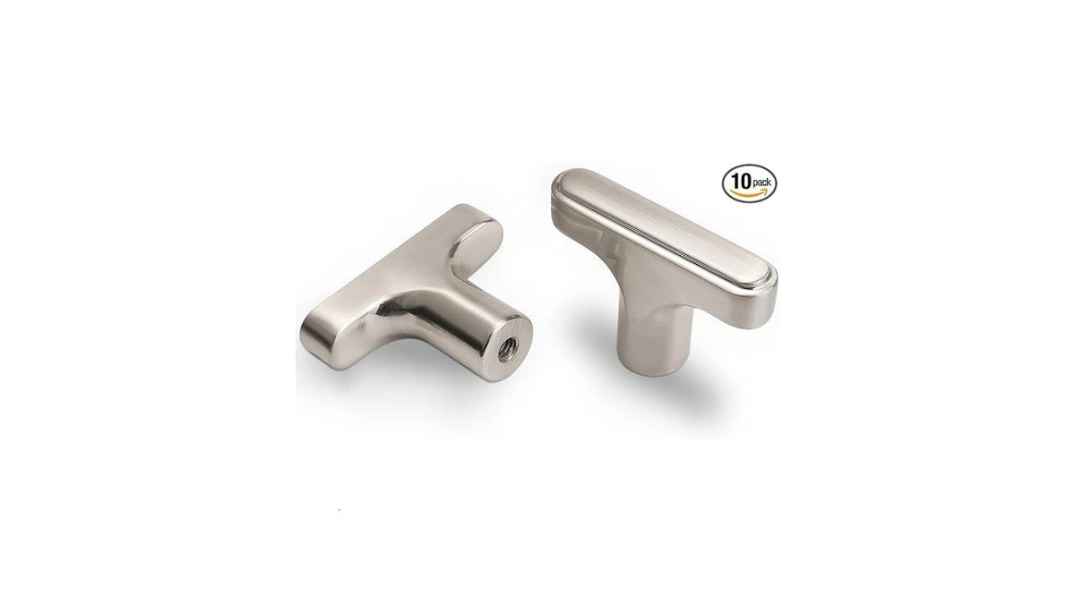 Povefonk 10 Pack Brushed Satin Nickel Kitchen Drawer Knobs Cabinet