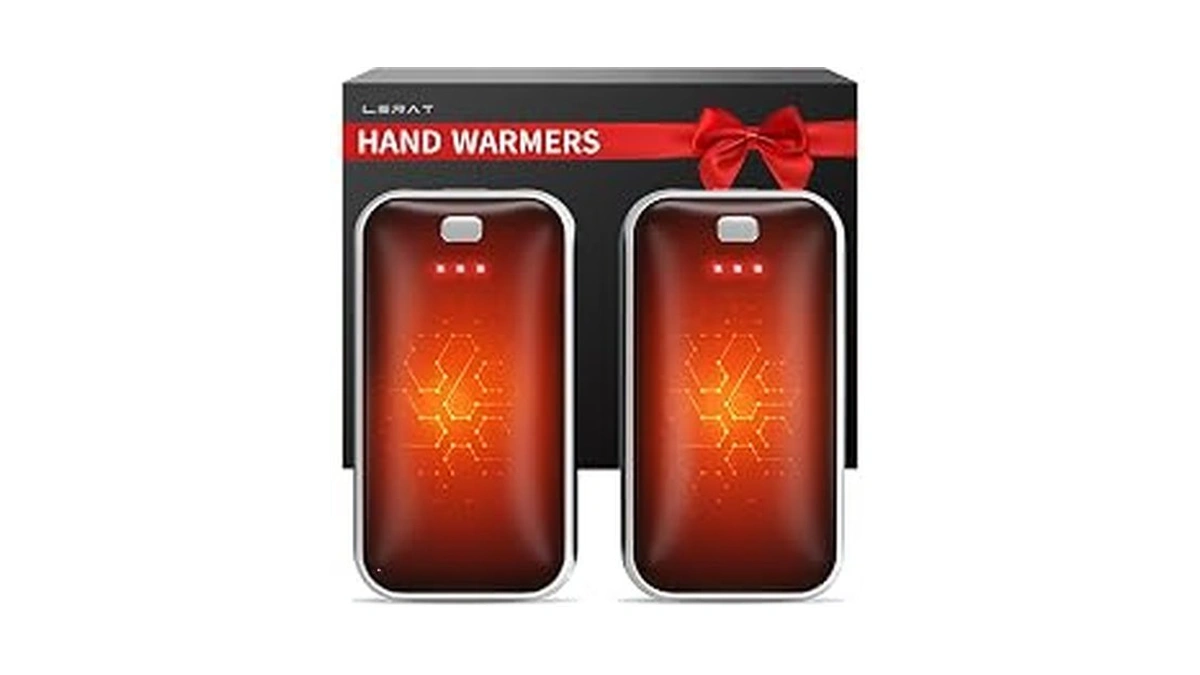 Lerat Hand Warmers Rechargeable 2 Pack, Portable Electric Hand Warmer