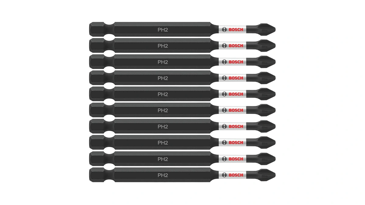 Bosch Impact Tough Phillips #2 Screwdriving Power Bits, 3-1/2 Inch,